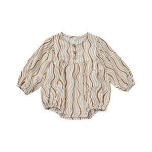 Rylee & Cru Girls Gwen Linen-Blend Romper